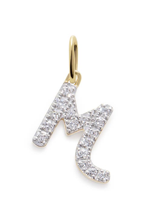 Lab Grown Diamond Initial Pendant Charm