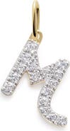 Monica Vinader Lab Grown Diamond Initial Pendant Charm