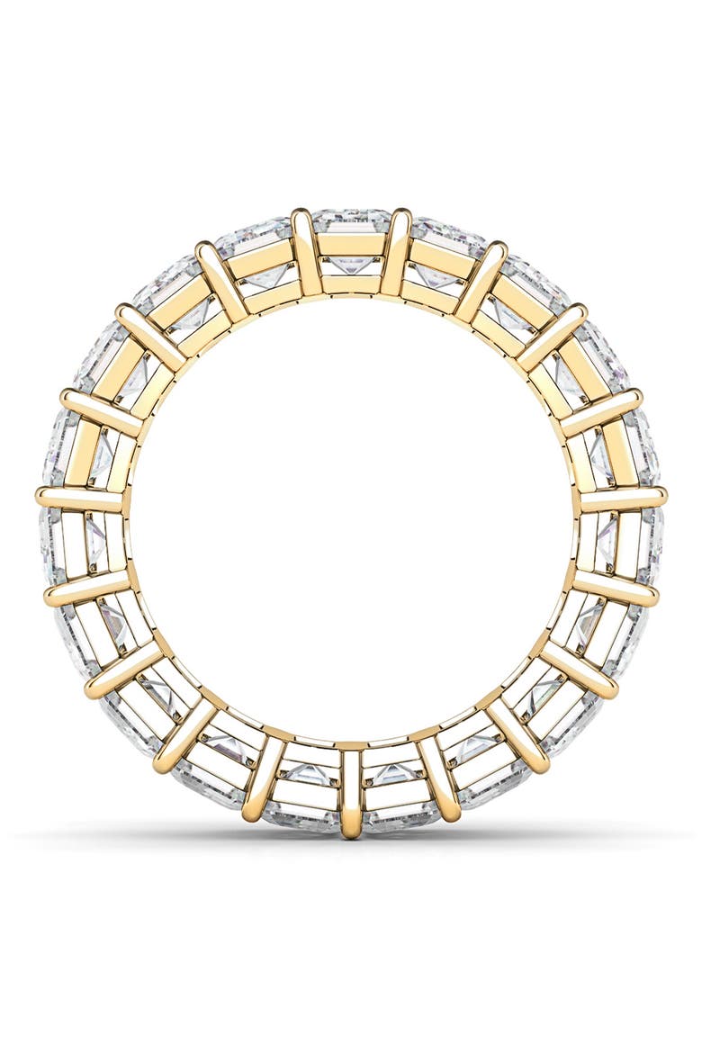 Emerald Cut Lab Created Diamond 18K Gold Eternity Band, Alternate, color, YELLOW GOLD