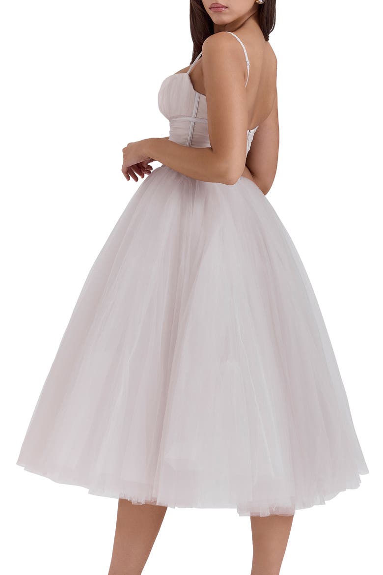 Countess Sleeveless Tulle Midi Dress, Alternate, color, WIND CHIME