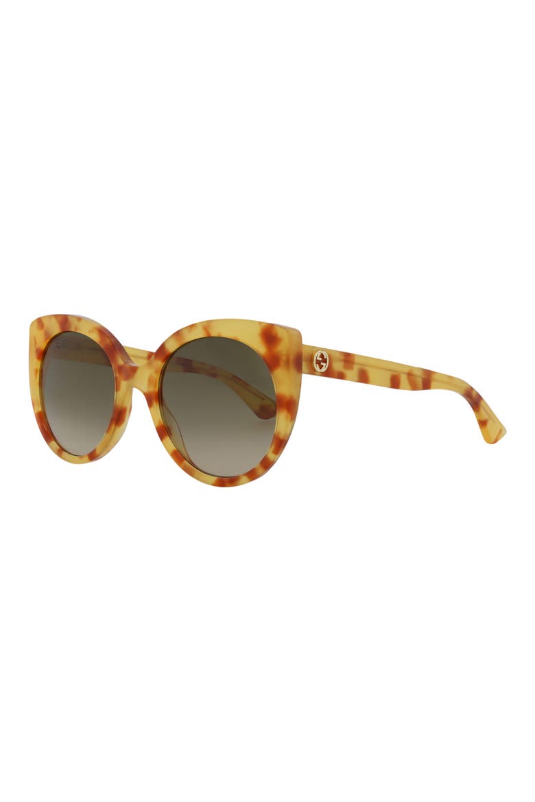 55mm Cat Eye Sunglasses, Alternate, color, GRADIENT BROWN