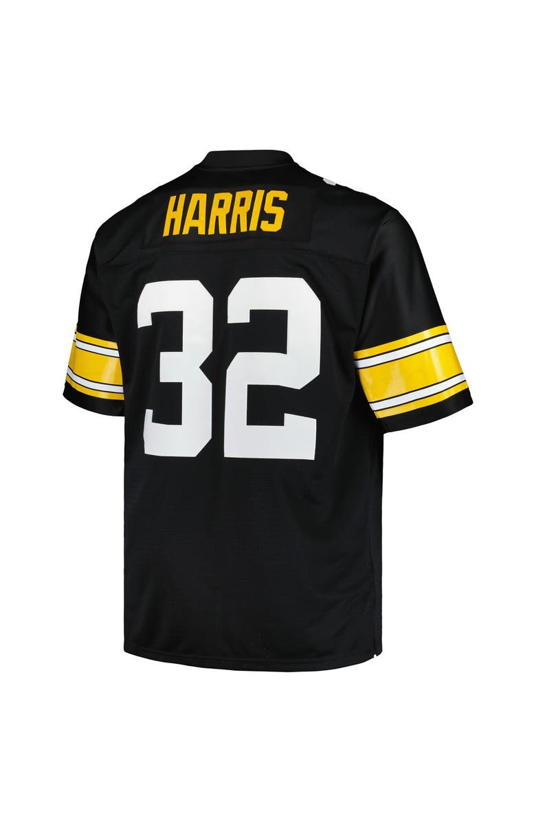 Mitchell & Ness Men's Mitchell & Ness Franco Harris Black Pittsburgh Steelers Big & Tall 1976 Legacy Retired Player Jersey, Alternate, color, Black