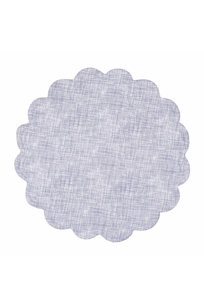 Brunswick Island Round Placemats Set of 6, 17", Alternate, color, Blue