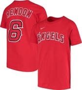 Nike Youth Nike Anthony Rendon Red Los Angeles Angels Name & Number T-Shirt