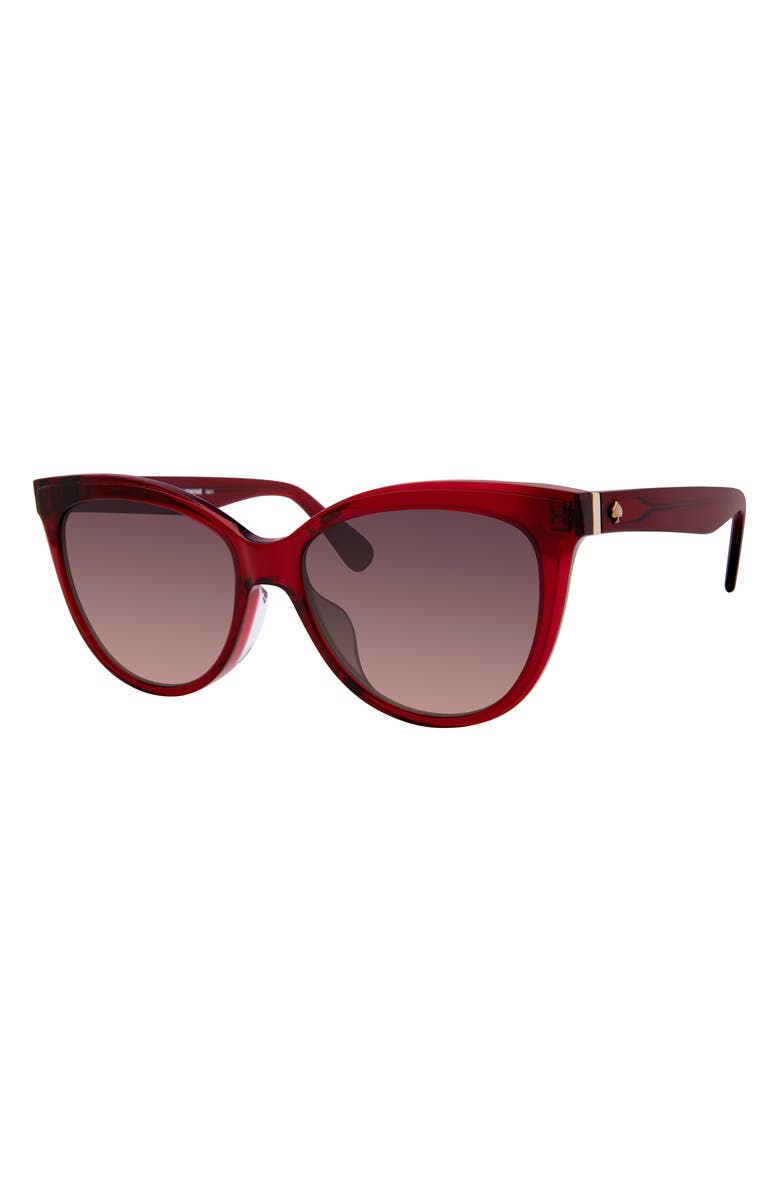 Kate Spade 56mm daesha cat eye sunglasses, Alternate, color, Red