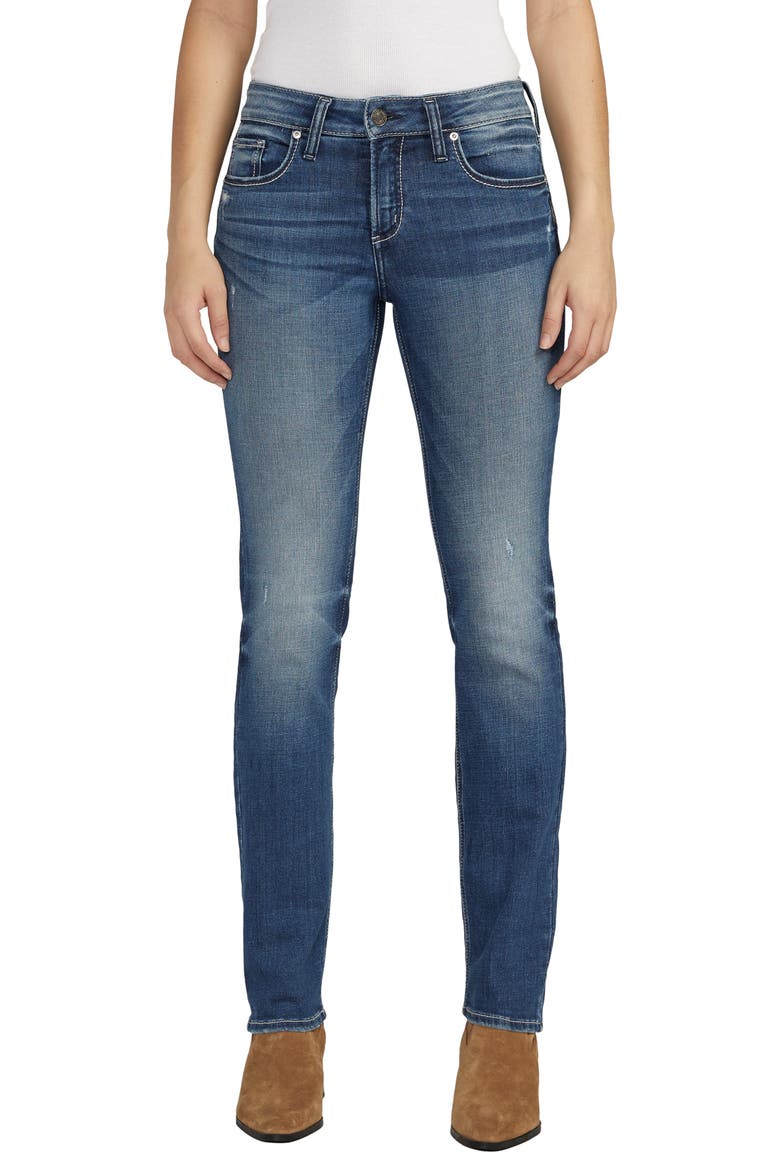 Suki Low Rise Straight Leg Jeans, Main, color, INDIGO
