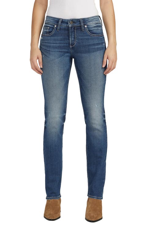 Suki Low Rise Straight Leg Jeans