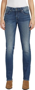 Silver Jeans Co. Suki Low Rise Straight Leg Jeans