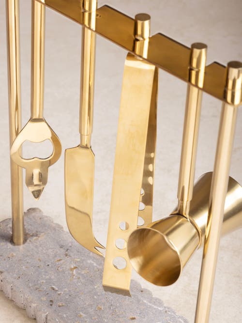 Gauri Kohli Jubel Bar Tools Set In Gold