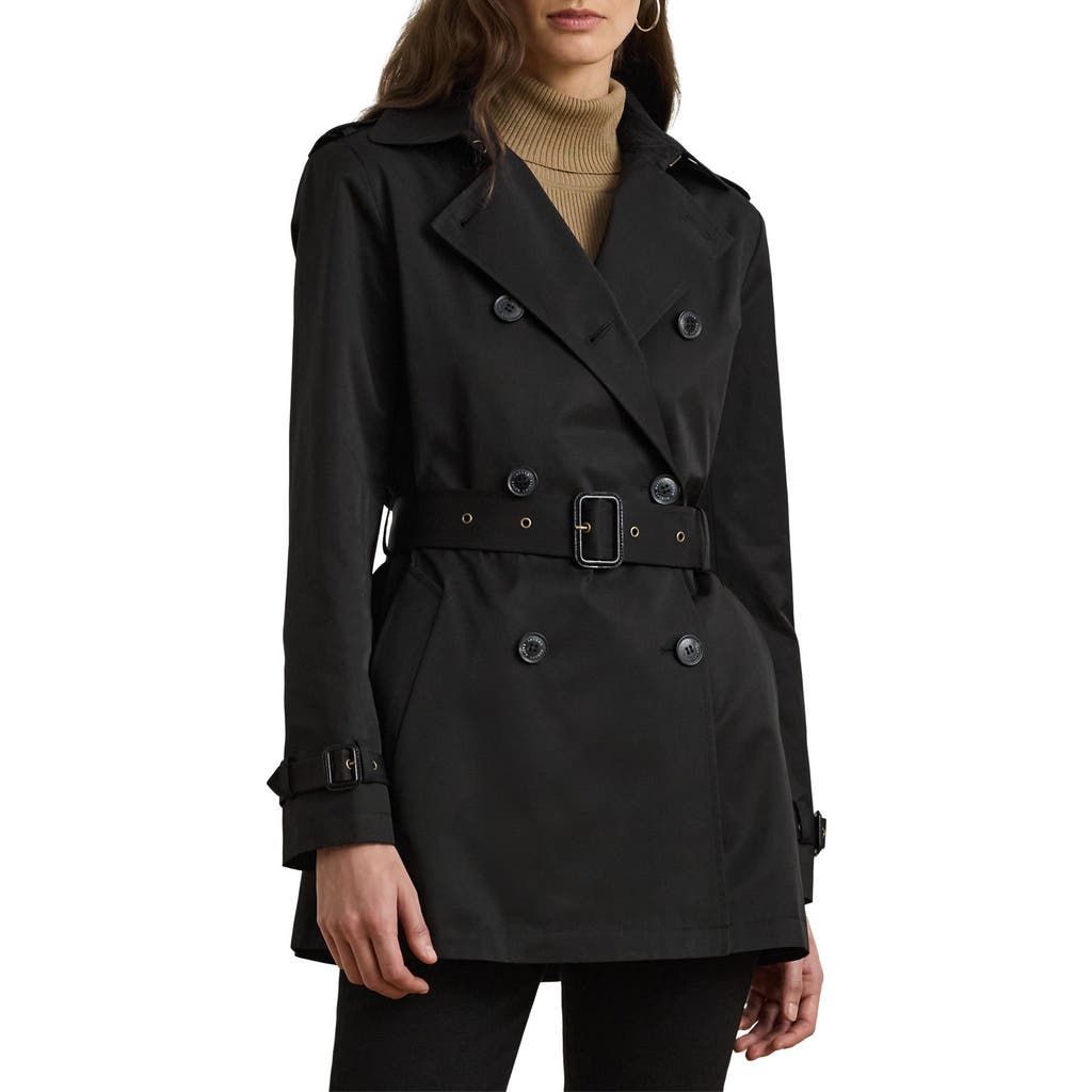 Lauren Ralph Lauren Ainsworth Double Breasted Trench Jacket in Black  product