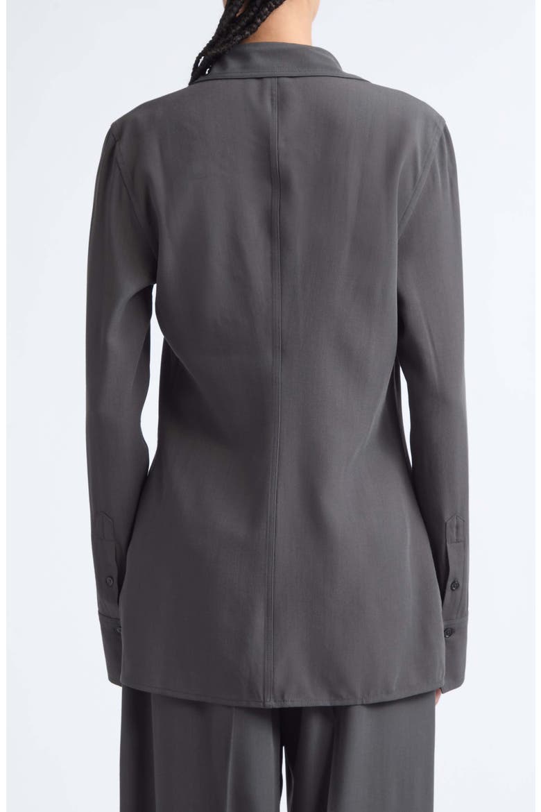 Lightweight Button-Up Shirt, Alternate, color, WASHED BLACK