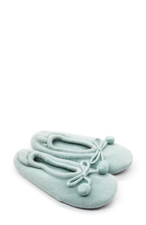 Cashmere Ballerina Pom Slipper (Women)