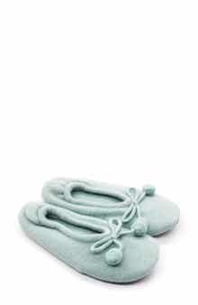 Cashmere Ballerina Pom Slipper