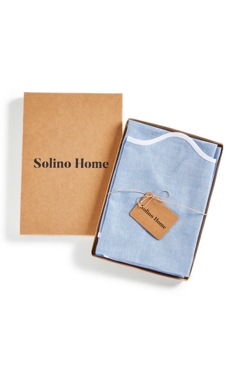 Solino Home Linen Dinner Napkins - Giselle Scallop Edge, 20 Round, Alternate, color, 