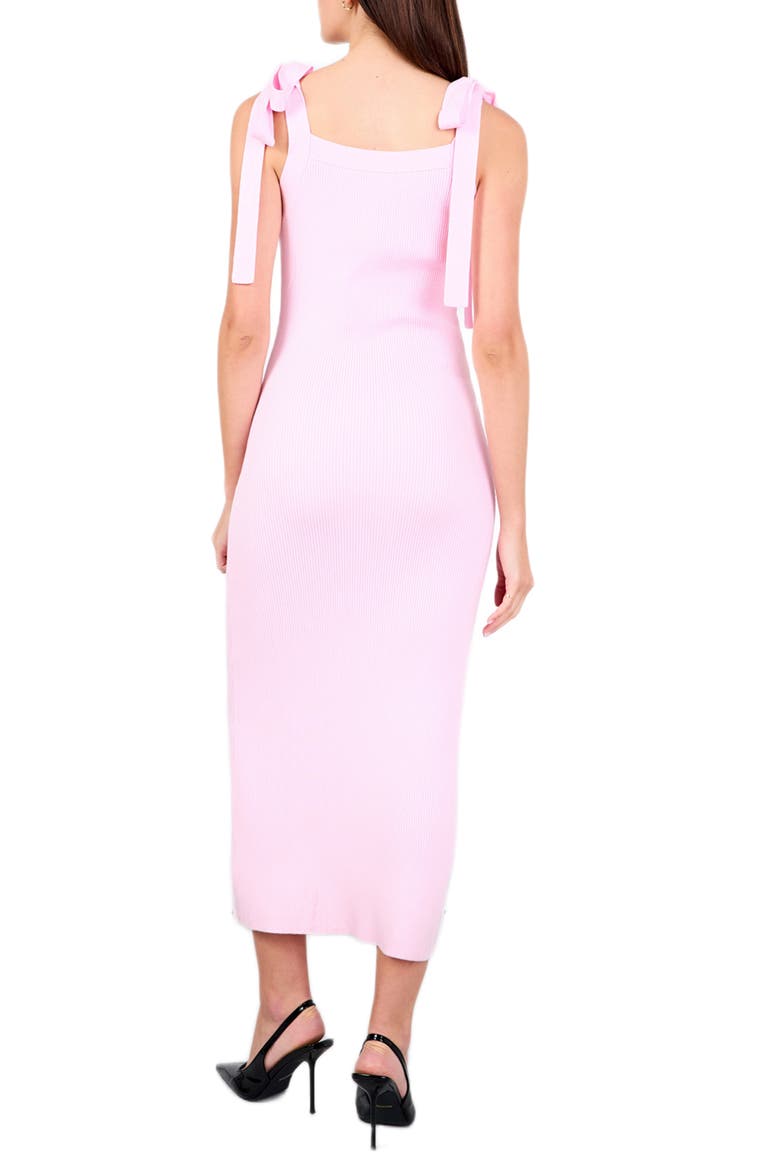 Rib Midi Tank Dress, Alternate, color, PINK