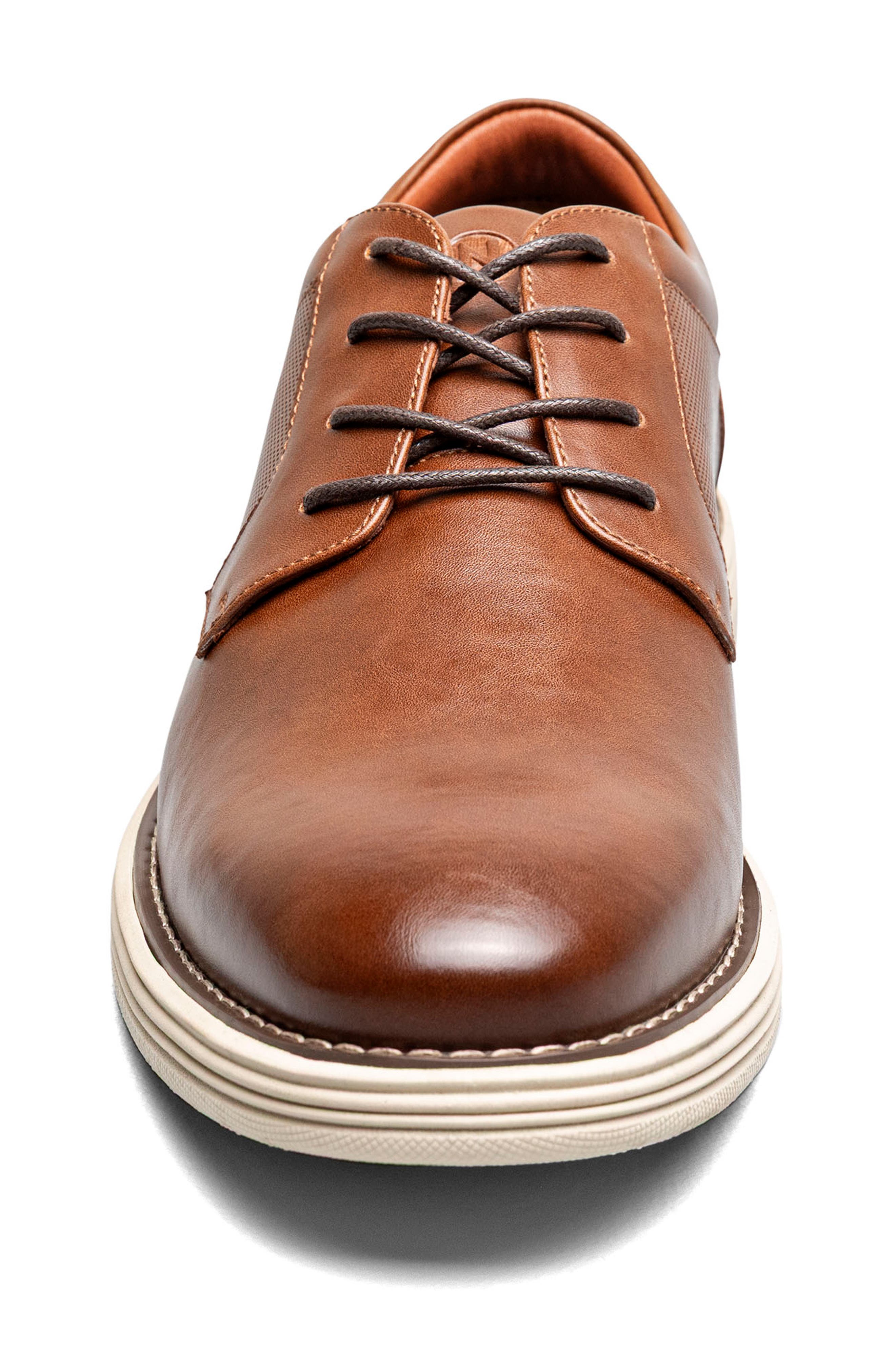 Merlin Plain Toe Oxford, Alternate, color, COGNAC MULTI