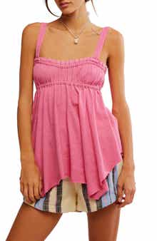 Free People Amaryllis Asymmetric Cotton Camisole