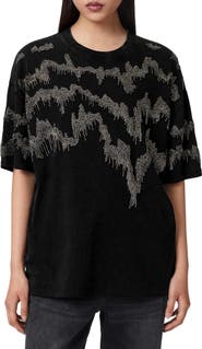 AllSaints Maia Etta Embellished T-Shirt