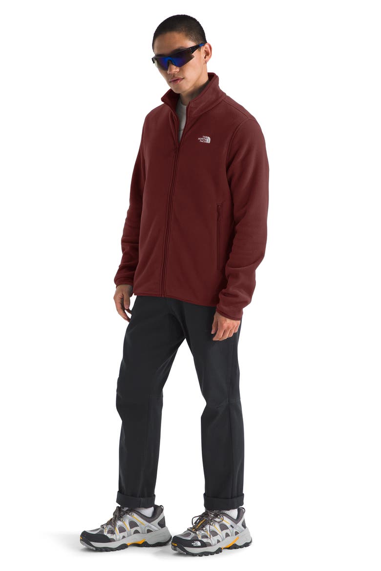 Glacier Fleece Zip Front Jacket, Alternate, color, SUMAC