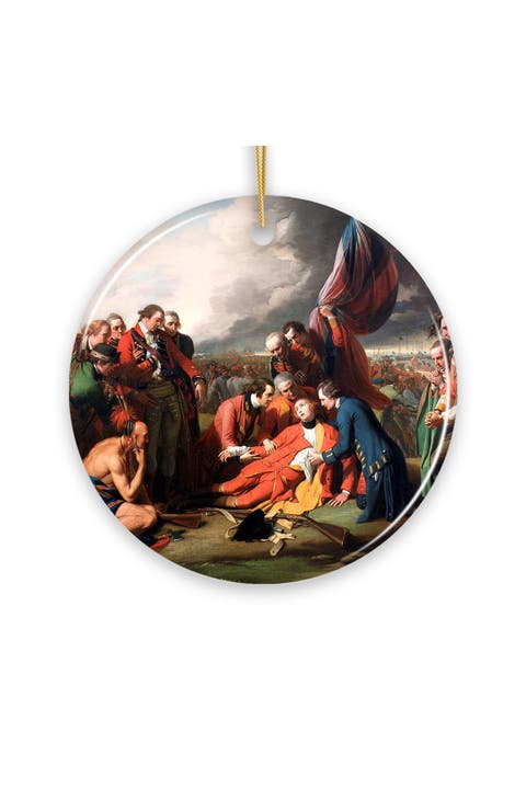 Death Of General Warren Bunker Hill Ceramic Ornament