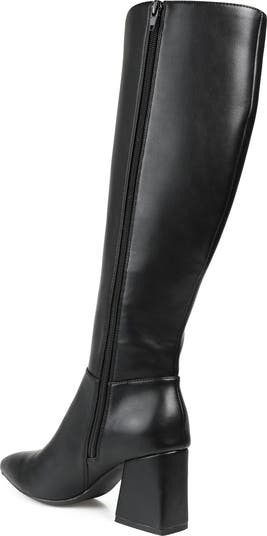 Landree Vegan Leather Block Heel Boot