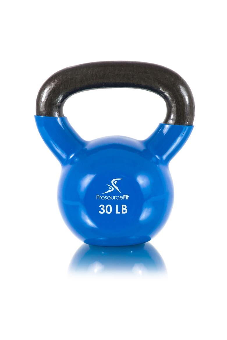 Vinyl Coated Iron Kettlebell, Main, color, 30 lb