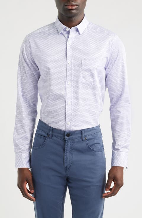 Logan Print Button-Up Shirt
