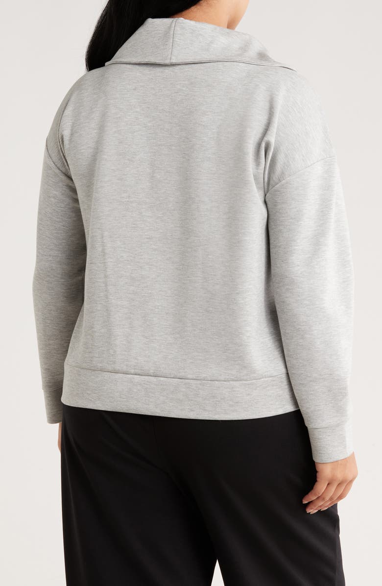 Caslon<sup>®</sup> Quarter Zip Sweatshirt, Alternate, color, Grey Heather