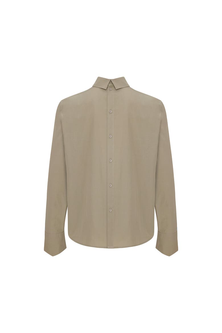 Pure Cotton Woven Shirt Fit Patch, Alternate, color, beige