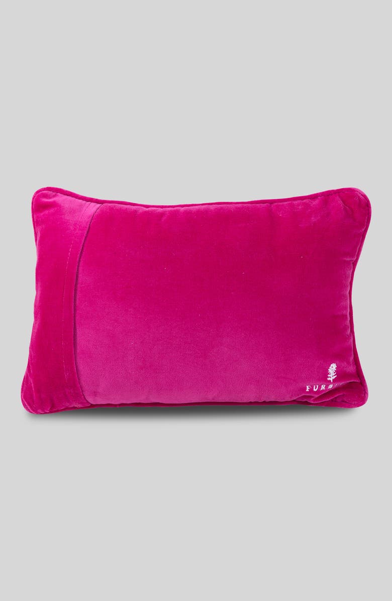 Furbish Not My Circus Needlepoint Pillow, Alternate, color, Hot Pink, Red, Beige