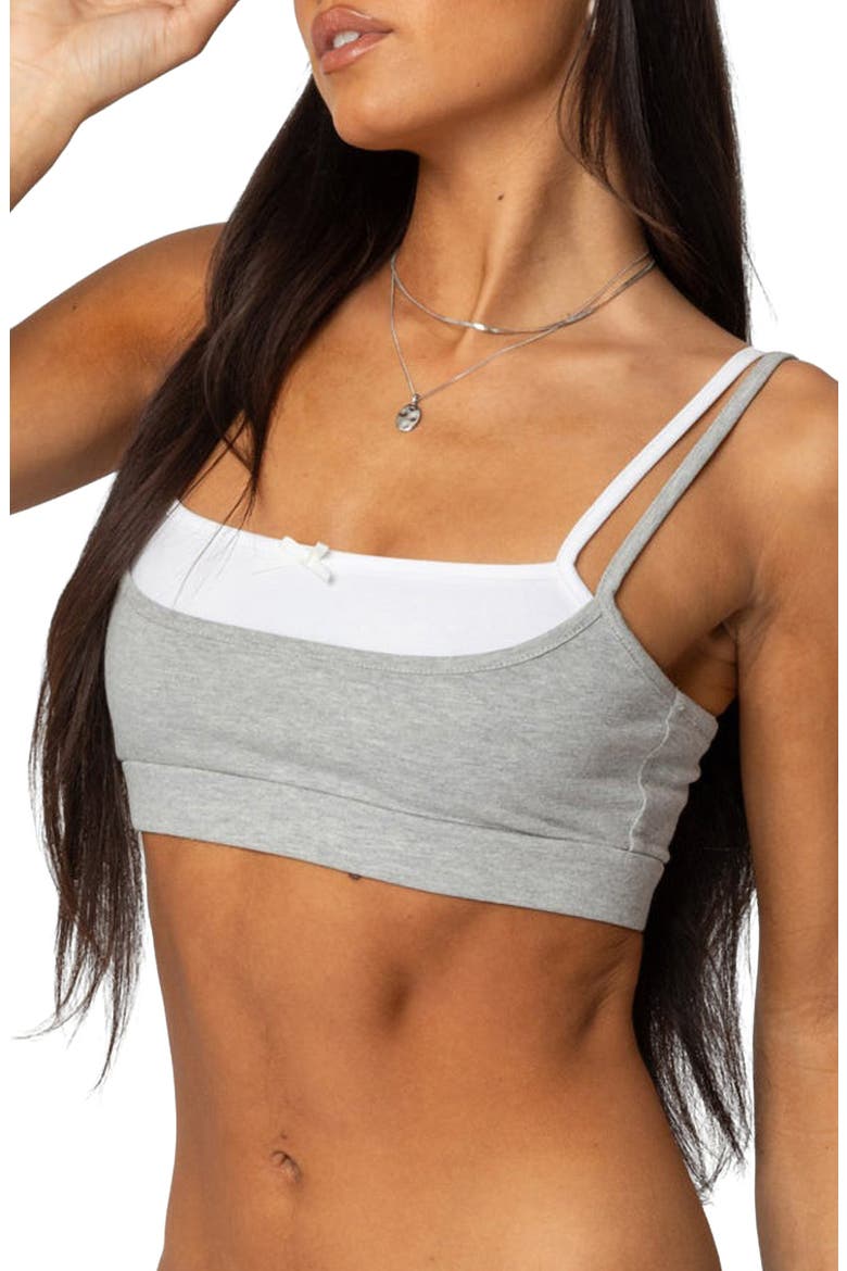 Gracie Layered Bralette, Alternate, color, GRAY-MELANGE