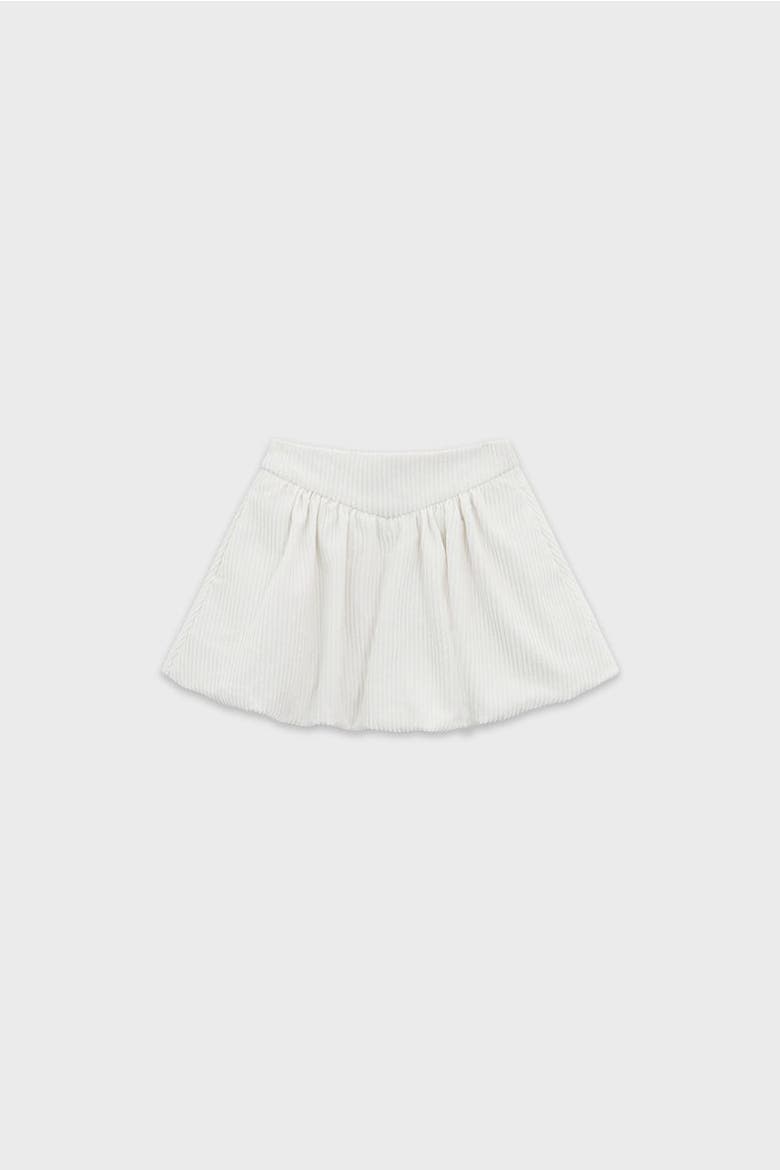 Corduroy Balloon Skirt, Alternate, color, Off White