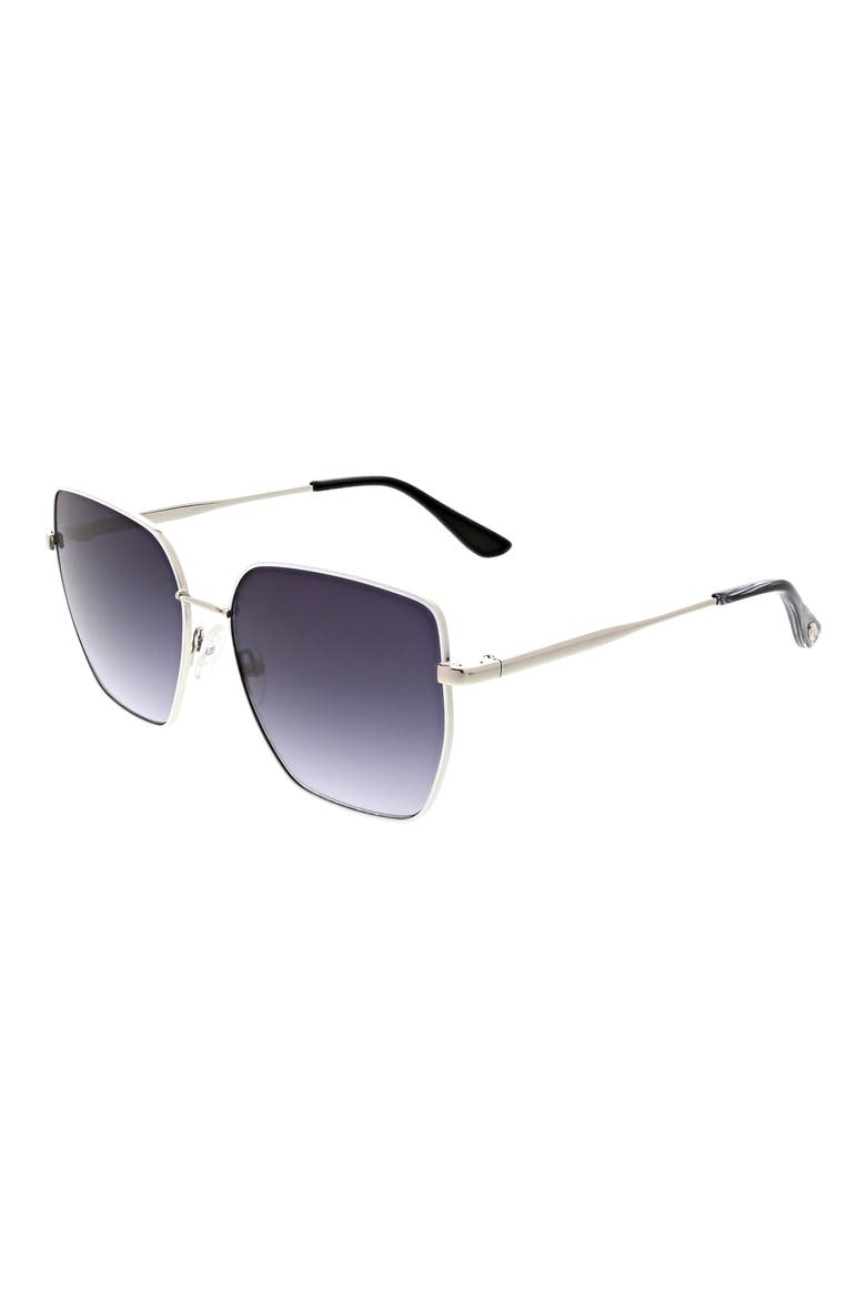 Oversize Sunglasses, Alternate, color, SILVER