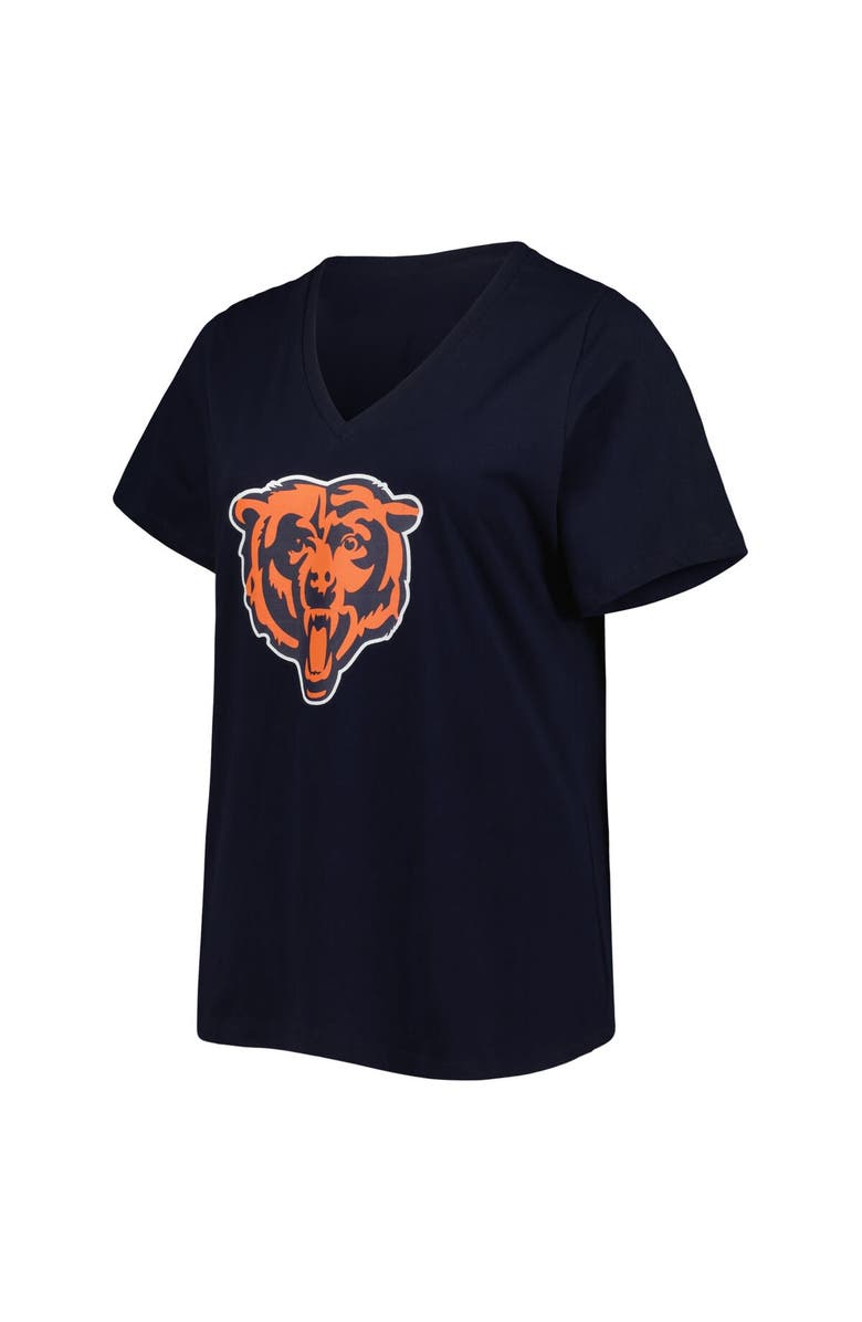 FANATICS Women's Justin Fields Navy Chicago Bears Plus Size Fair Catch Name & Number V-Neck T-Shirt, Alternate, color, 