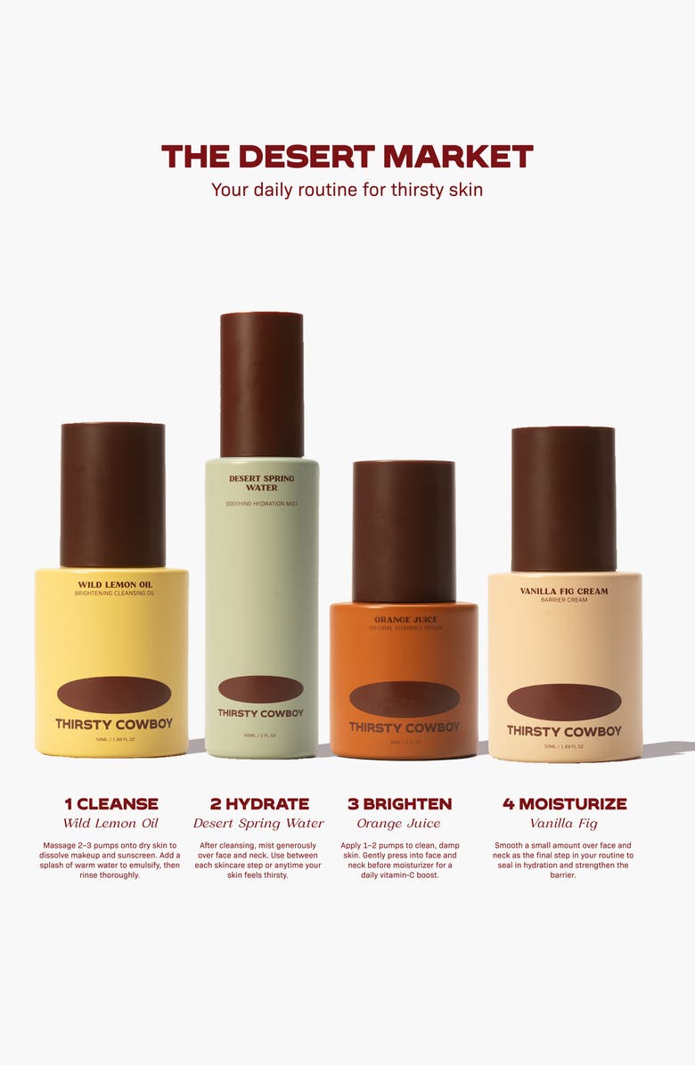 Thirsty Cowboy The Desert Market 4-Piece Skin Care Set $150 Value, Alternate, color, 