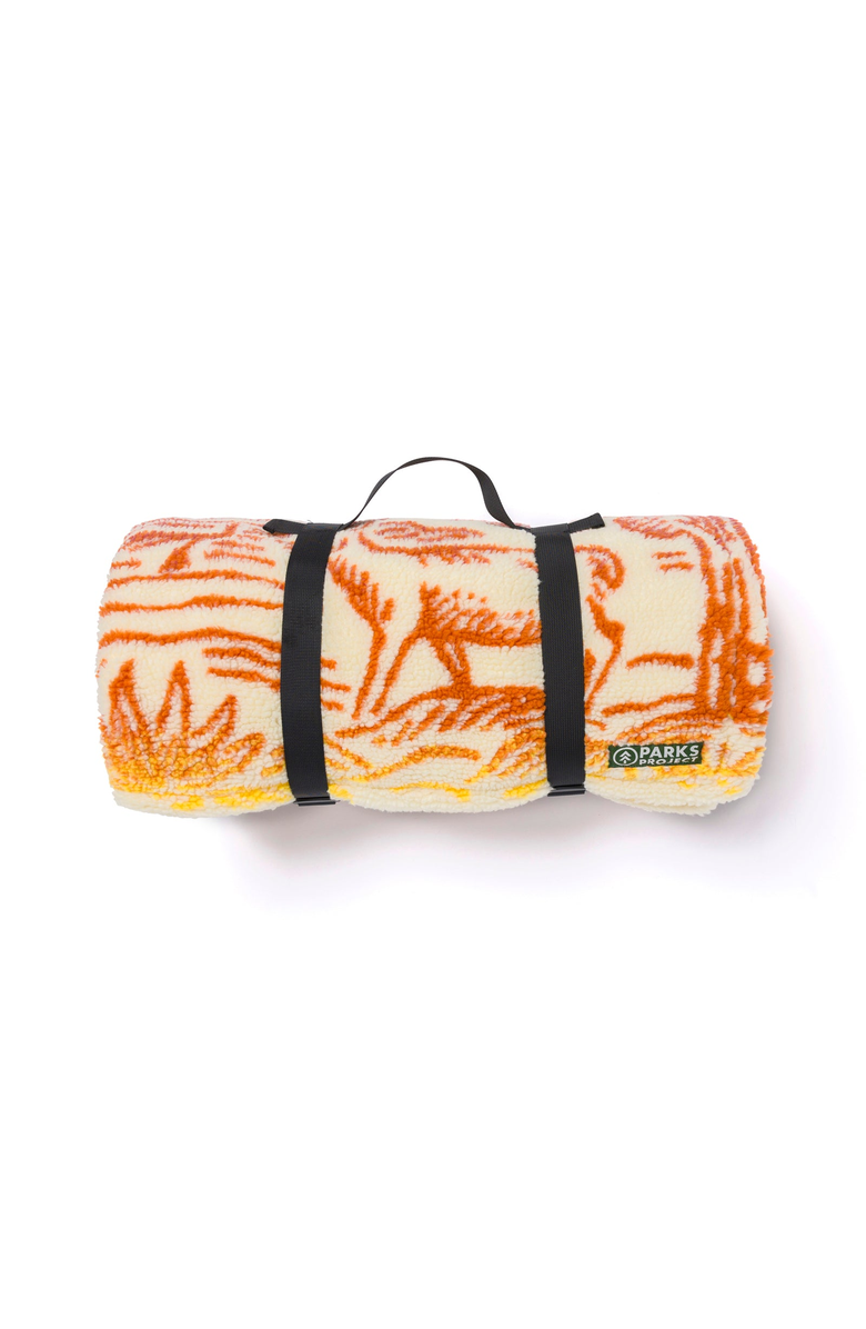 Parks Project Iconic Parks Ombre High Pile Fleece Throw Blanket, Alternate, color, Multi Color