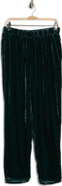 Eileen Fisher High Waist Tapered Ankle Velvet Pants
