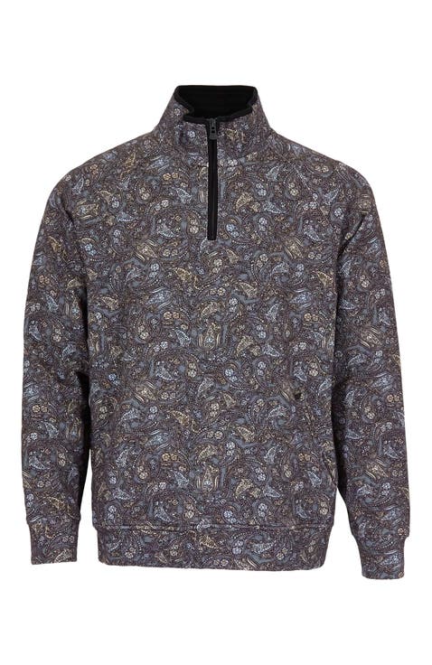 Craig Brushed Interlock Quarter Zip Pullover