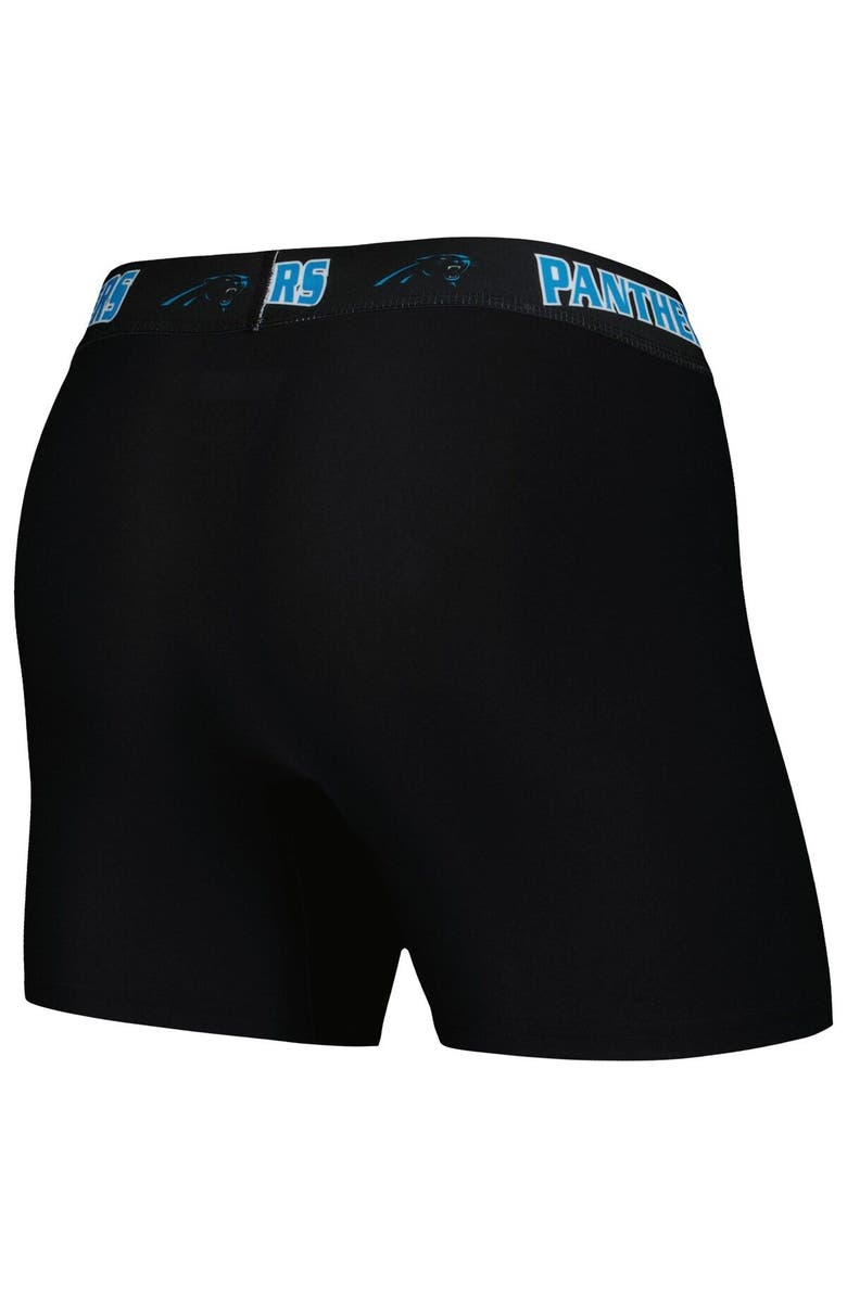 CONCEPTS SPORT Men's Concepts Sport Black/Blue Carolina Panthers 2-Pack Boxer Briefs Set, Alternate, color, 
