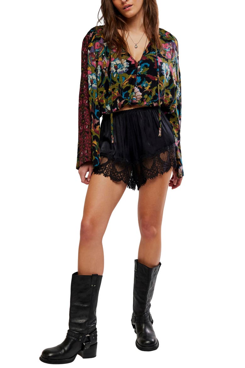 Juliette Printed Top, Alternate, color, BLACK COMBO