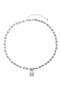 Men's Liam Lock Pendant Paperclip Necklace