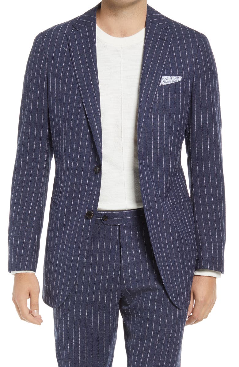 Suitsupply Lazio Sim Fit Linen Blend Suit, Alternate, color, 