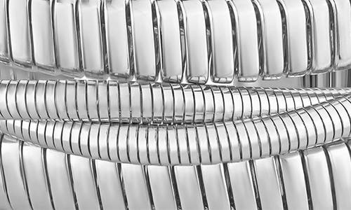 Jardin Flexible Coiled Cuff Bracelet In Silver