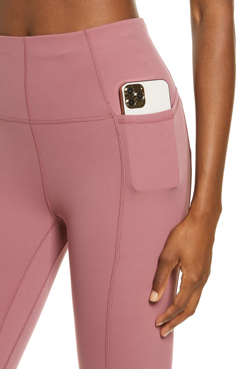 Sweaty Betty Supersoft Pocket 7/8 Leggings, Alternate, color, Plum Pink