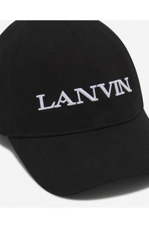Lanvin Cotton Cap In Black
