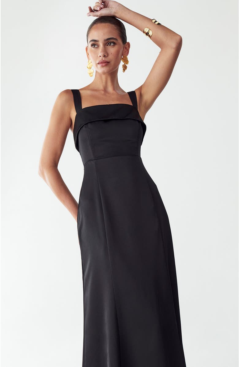 WILLA Norfolk Maxi Dress, Alternate, color, Black