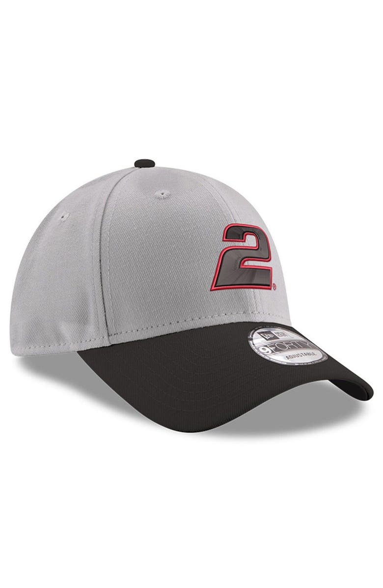 New Era Men's New Era Gray/Black Austin Cindric 9FORTY Snapback Adjustable Hat, Alternate, color, Gray