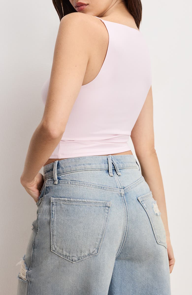 Good American Weightless Sleeveless Tank, Alternate, color, Cotton Candy Pink003