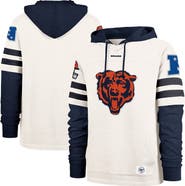 '47 Men's '47 Cream Chicago Bears Split Zone Cornerback Duo Lacer Hoodie