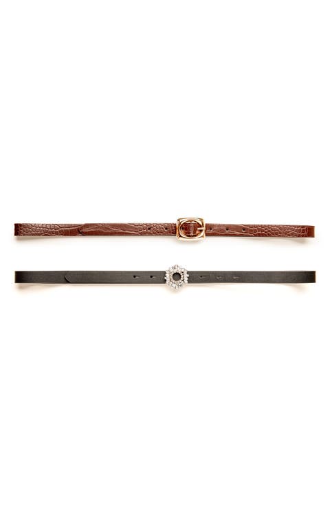 2 for 1 Faux Leather Belts